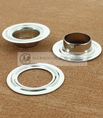 OEILLET BACHE LAITON NICKELE Ø 15.5 mm 7.5 mm  | Laiton Nickelé