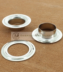 OEILLET BACHE LAITON NICKELE Ø 20.5 mm Laiton Nickelé