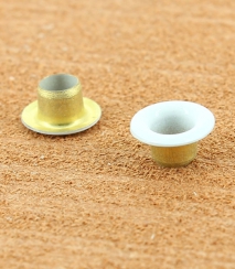 OEILLET ROULE LAITON VERNIS BLANC Sans rondelle