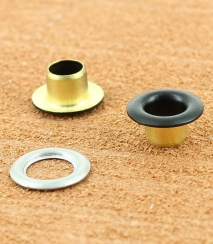 OEILLET ROULE LAITON VERNIS NOIR MAT Nickel mat