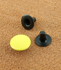 RIVET SIMPLE LAITON VERNIS JAUNE 759 Ø 10.7 mm 6.5 mm | Laiton bronze noir
