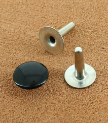 RIVET SIMPLE LAITON VERNIS NOIR Ø 13 mm 15.4 mm | Laiton nickel free