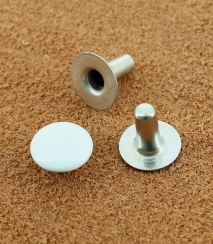 RIVET SIMPLE LAITON VERNIS BLANC Ø 8.2 mm 8.1 mm | Laiton nickel free