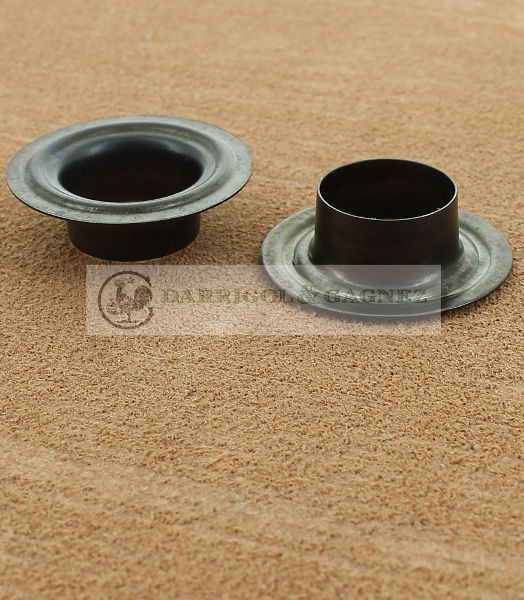 OEILLET BACHE LAITON BRONZE NOIR Ø 15.5 mm 