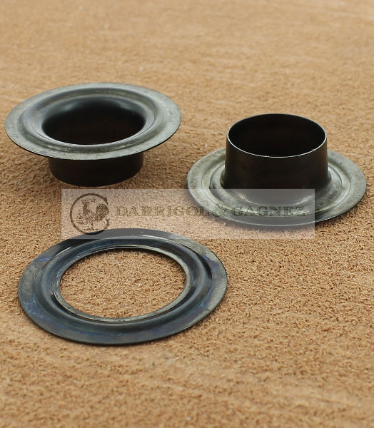 OEILLET BACHE LAITON BRONZE NOIR Ø 15.5 mm Laiton Bronze Noir