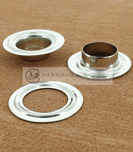 OEILLET BACHE LAITON NICKELE Ø 15.5 mm 7.5 mm  | Laiton Nickelé