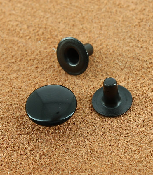 RIVET SIMPLE LAITON VERNIS NOIR Ø 10.7 mm 6.5 mm | Laiton bronze noir