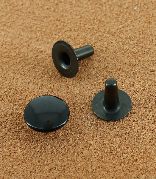RIVET SIMPLE LAITON VERNIS NOIR Ø 10.7 mm 9.1 mm | Laiton bronze noir