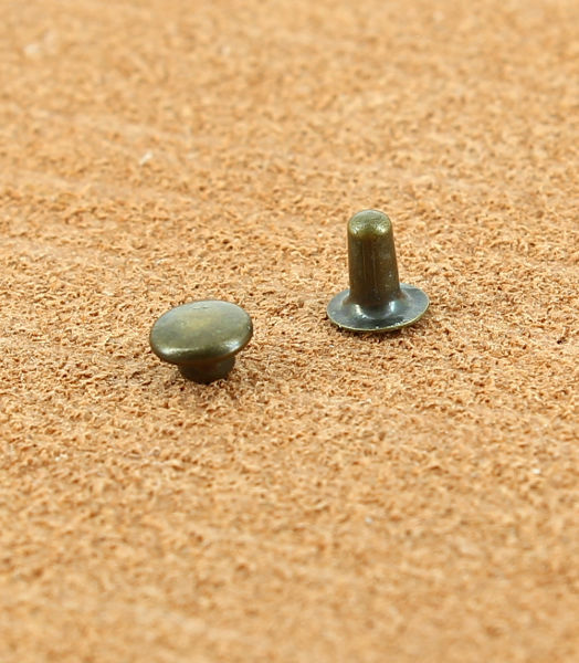 RIVET SIMPLE LAITON VIEUX BRONZE Ø 4.8 mm 