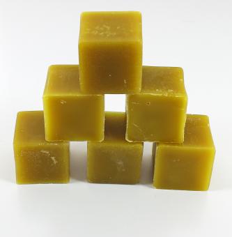 Cire d'abeille JAUNE 6 cubes 