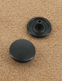 BOUTON PRESSION LAITON BRONZE NOIR 15.2 mm 