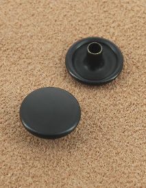 BOUTON PRESSION LAITON BRONZE NOIR 15.4 mm 