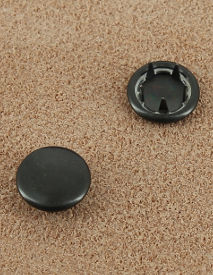 BOUTON PRESSION LAITON BRONZE NOIR 10 mm 
