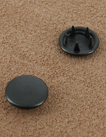 BOUTON PRESSION LAITON BRONZE NOIR 12 mm 