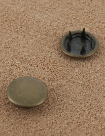 BOUTON PRESSION LAITON VIEUX BRONZE 12 mm 