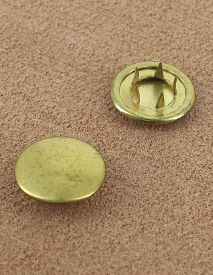 BOUTON PRESSION LAITON VERNIS 15 mm 