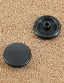 BOUTON PRESSION LAITON BRONZE NOIR 12.4 mm 