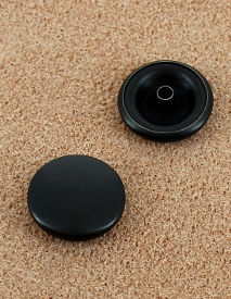 BOUTON PRESSION LAITON BRONZE NOIR 14.4 mm 