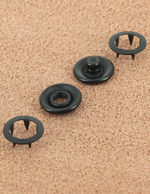 BOUTON PRESSION LAITON BRONZE NOIR 10.8 mm 