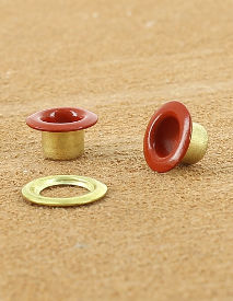 OEILLET ROULE LAITON VERNIS SCARLET (n°14) Laiton vernis