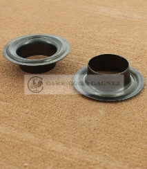 OEILLET BACHE LAITON BRONZE NOIR Ø 20.5 mm 