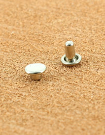 RIVET DOUBLE LAITON NICKEL Ø 4.8 mm 