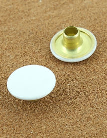 RIVET SIMPLE LAITON VERNIS BLANC Ø 10.7 mm 