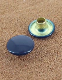 RIVET SIMPLE LAITON VERNIS BLEU MARINE Ø 10.7 mm 
