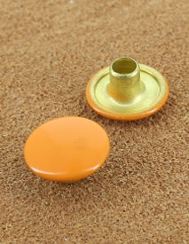 RIVET SIMPLE LAITON VERNIS ORANGE 464 Ø 13 mm 
