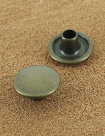 RIVET SIMPLE LAITON VIEUX BRONZE Ø 10.7 mm 