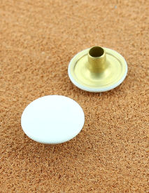 RIVET SIMPLE LAITON VERNIS BLANC Ø 13 mm 