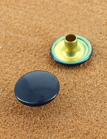 RIVET SIMPLE LAITON VERNIS BLEU MARINE Ø 13 mm 