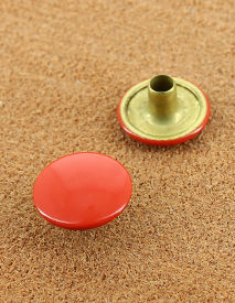 RIVET SIMPLE LAITON VERNIS ROUGE 12 Ø 13 mm 