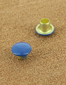 RIVET SIMPLE LAITON VERNIS BLEU 2442 Ø 6.8 mm 