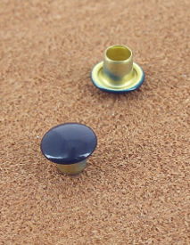 RIVET SIMPLE LAITON VERNIS BLEU MARINE Ø 6.8 mm 
