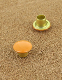 RIVET SIMPLE LAITON VERNIS ORANGE 863 Ø 6.8 mm 