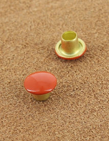 RIVET SIMPLE LAITON VERNIS ROUGE 12 Ø 6.8 mm 