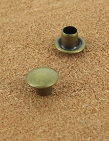 RIVET SIMPLE LAITON VIEUX BRONZE Ø 6.8 mm 
