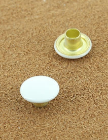 RIVET SIMPLE LAITON VERNIS BLANC Ø 8.2 mm 
