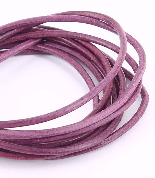 LACET CUIR ROND