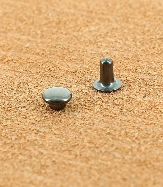 Accessoires Maroquinerie, RIVET SIMPLE LAITON BRONZE NOIR Ø 4.8 mm