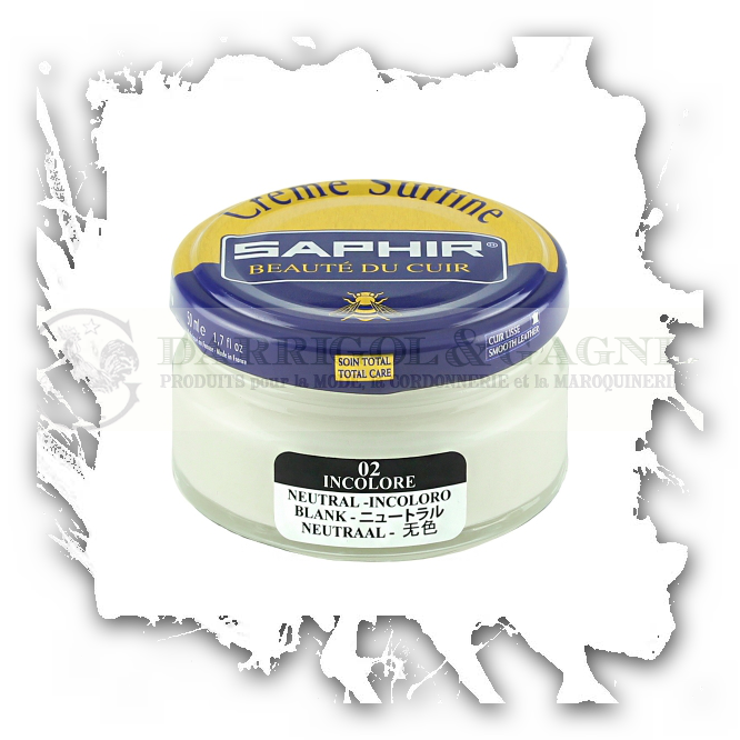 Cirage chaussure incolore - Crème Surfine Saphir